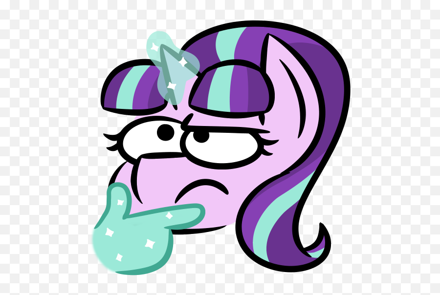 Discord Emoji Starlight Glimmer Png - My Little Pony Discord Emotes,Frown Emoji