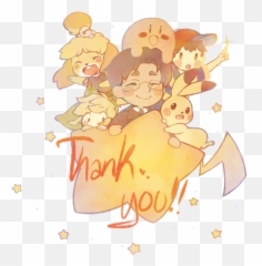 Thanks For Everything - Satoru Iwata Mario Link Kirby Pikachu Isabelle Emoji,Cummies Emoji