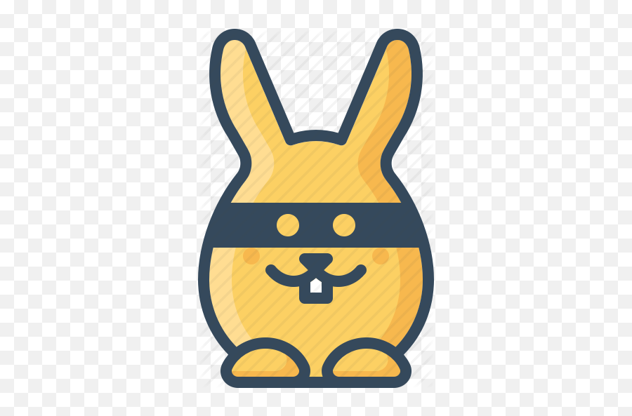 Bandit Bunny Emoticon Mask Rabbits - Spy Bunny Emoji,Bandit Emoticon