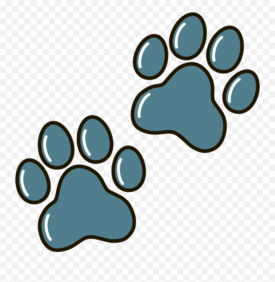 Dog Paw Prints Clipart - Dot Emoji,Dog Prints Emoji
