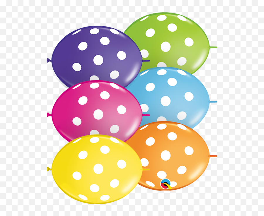 Linking Balloons U2013 All American Balloons - Polka Dot Balloons Emoji,Emoji Balloons For Sale