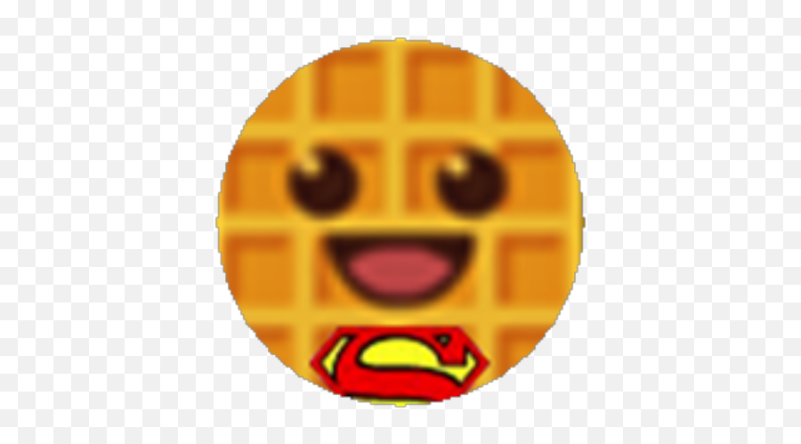 Super Waffle Member - Wide Grin Emoji,Have A Waffle Emoticon