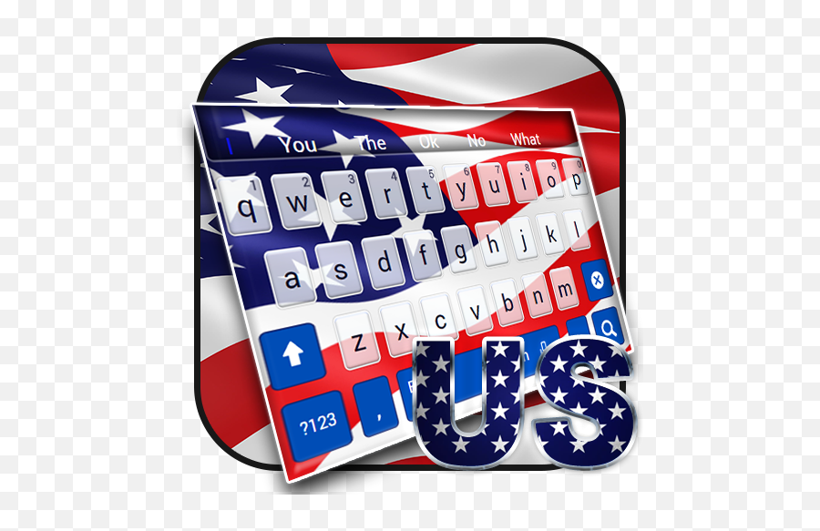 America Flag Keyboard - American Emoji,American Flag Emoticons