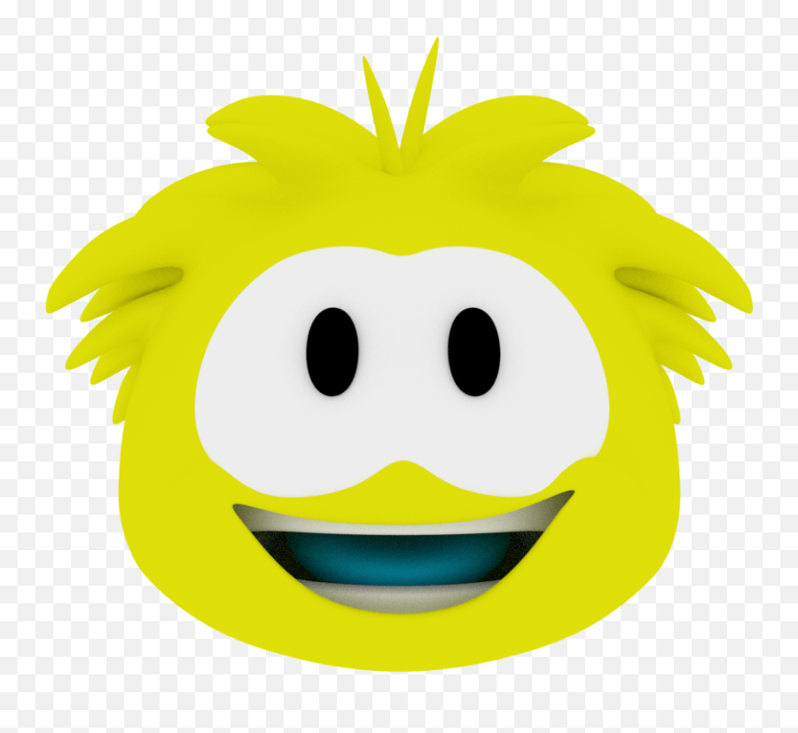 Yellow Puffle Cp3d Official Wiki Fandom - Wide Grin Emoji,Emoticon Wizard Cap