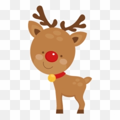 Cartoon Transparent Reindeer Clipart - Novocomtop Reindeer Clipart Png Emoji,Cutecraft Emojis