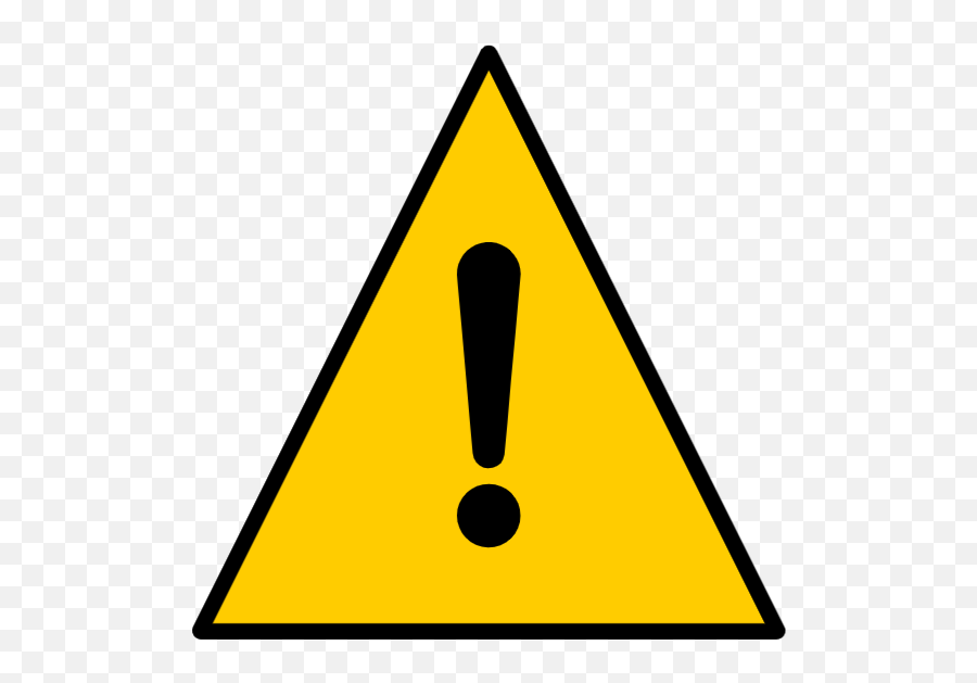 Warning Signs - Small Warning Icon Png Emoji,Exclamation Point Triangle Emoticon