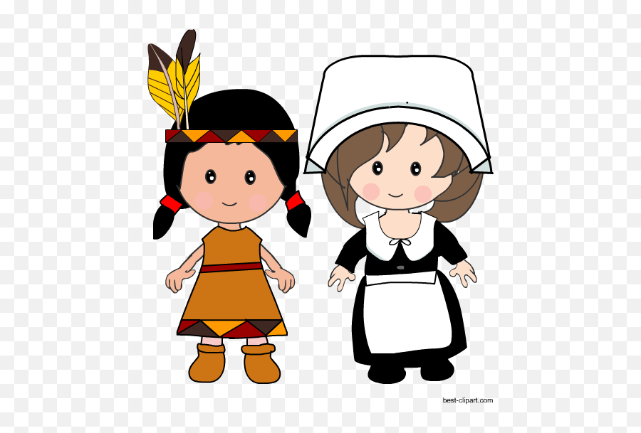 Free Thanksgiving Pilgrims And Native - Pilgrims And Natives Clip Art Emoji,Free Native American Emojis