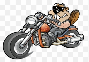 Shaved Beaver Saloon - Beaver Biker Emoji,Hairless Beaver Emoticon