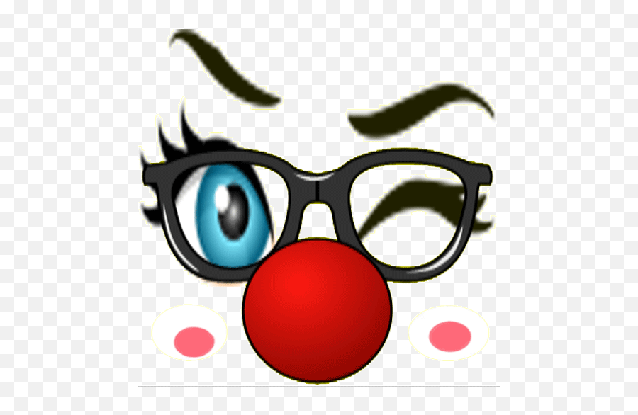 Eyes Female Clown Sticker Apk Latest Version 10 - Download Now Funny Glasses Clipart Emoji,Asylum Emojis