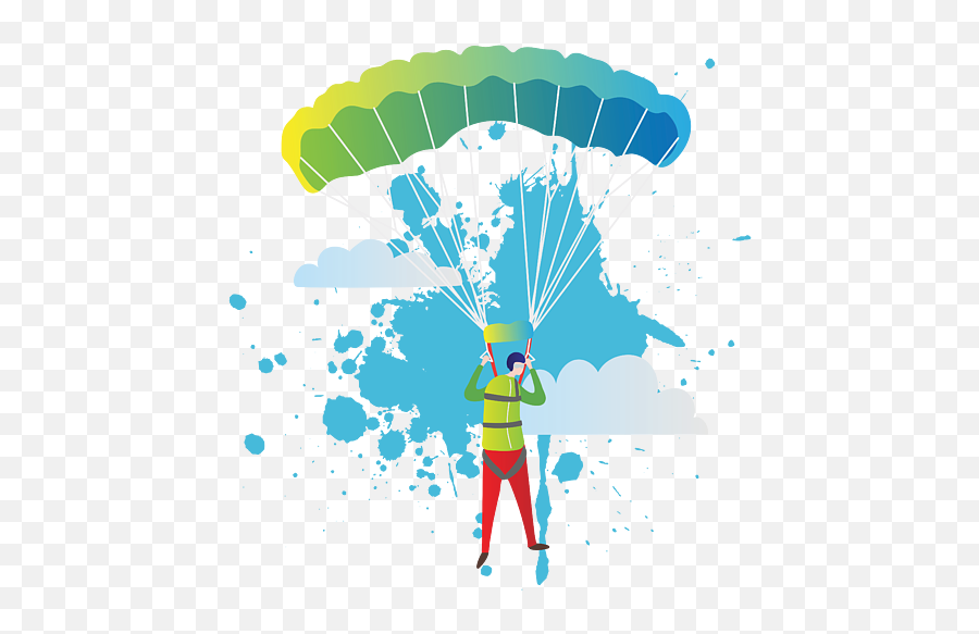 Extreme Sports Parachute Skydiving - Leisure Emoji,Skydiving Emoticon Orange Icon
