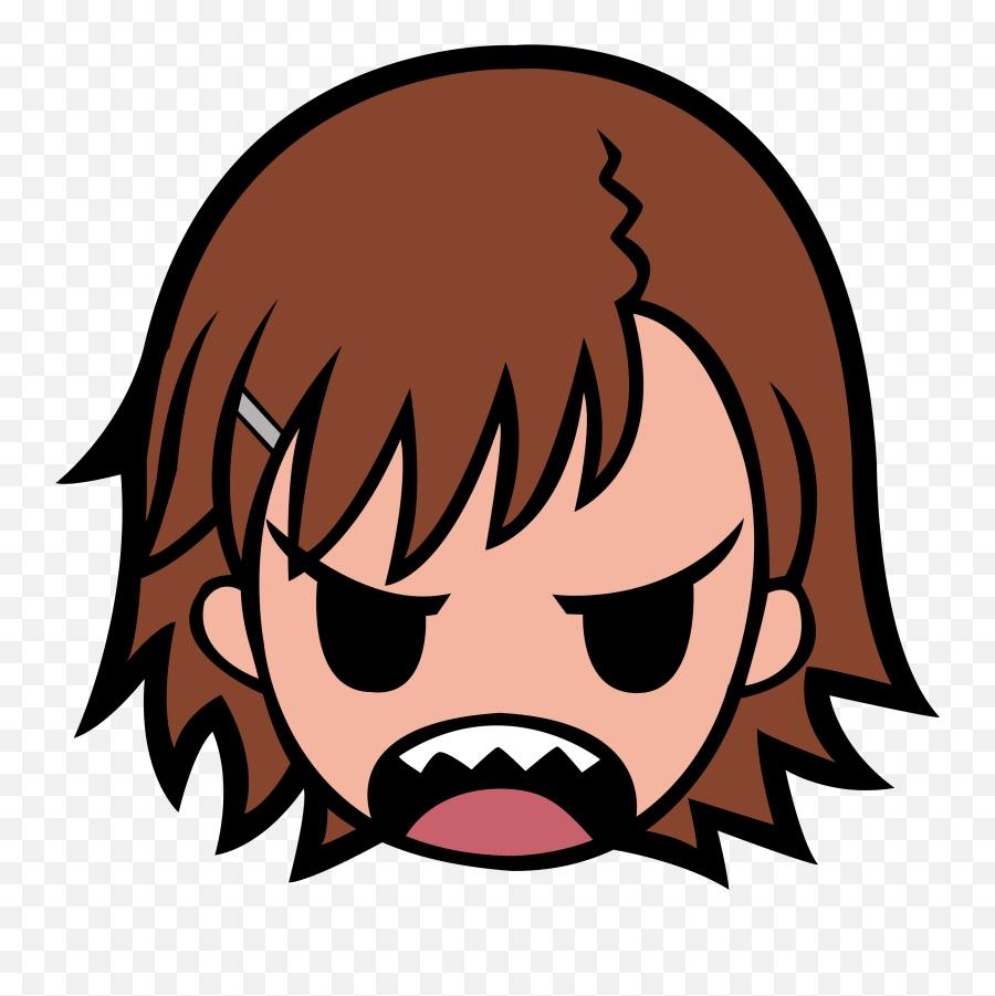 Face Illustration Cartoon Misaka Mikoto To Aru Kagaku - Aru Majutsu No Index Logo Emoji,Woman Buddha Emoji