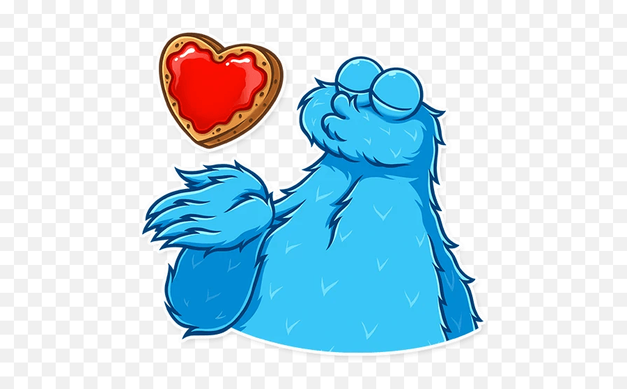 Cookie Monster - Stickers Cookie Monster Emoji,Cookie Monster Emoji