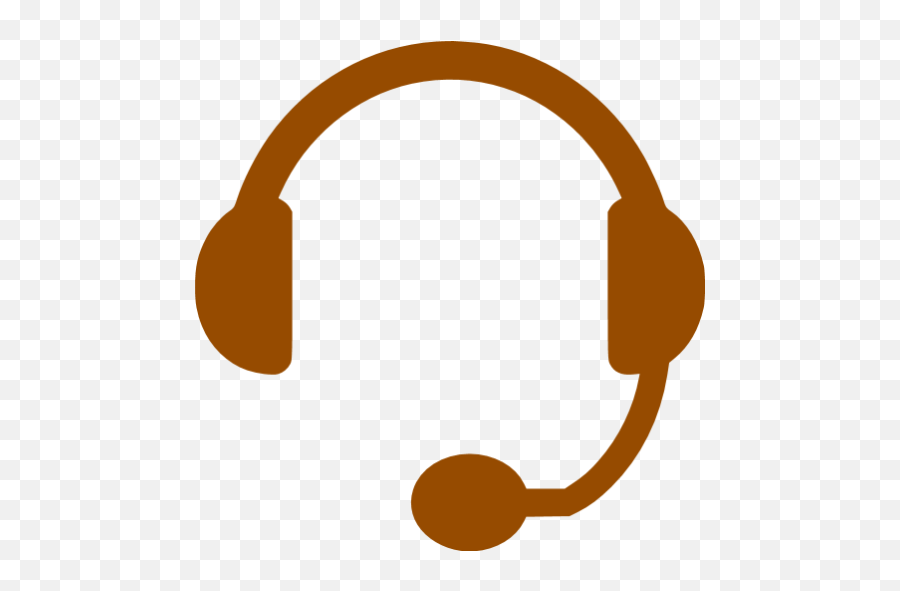 Free Brown Headset Icons Emoji,Headphones Emoticon Xat