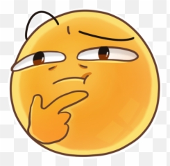 Thinking - Happy Emoji,Thinking Bubble Emoji
