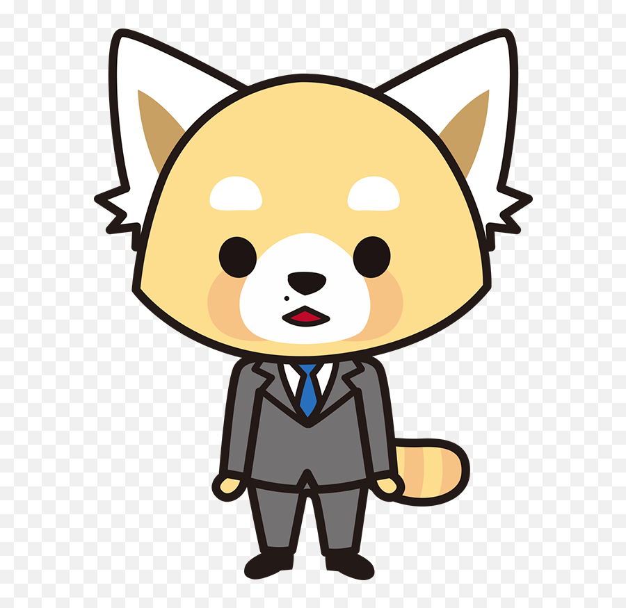 Aggretsuko Short Timer Strikes Backofficial Page Emoji,Emotions Face Character Clipart