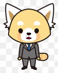 Aggretsuko Short Timer Strikes Backofficial Page Emoji,Emotions Face Character Clipart