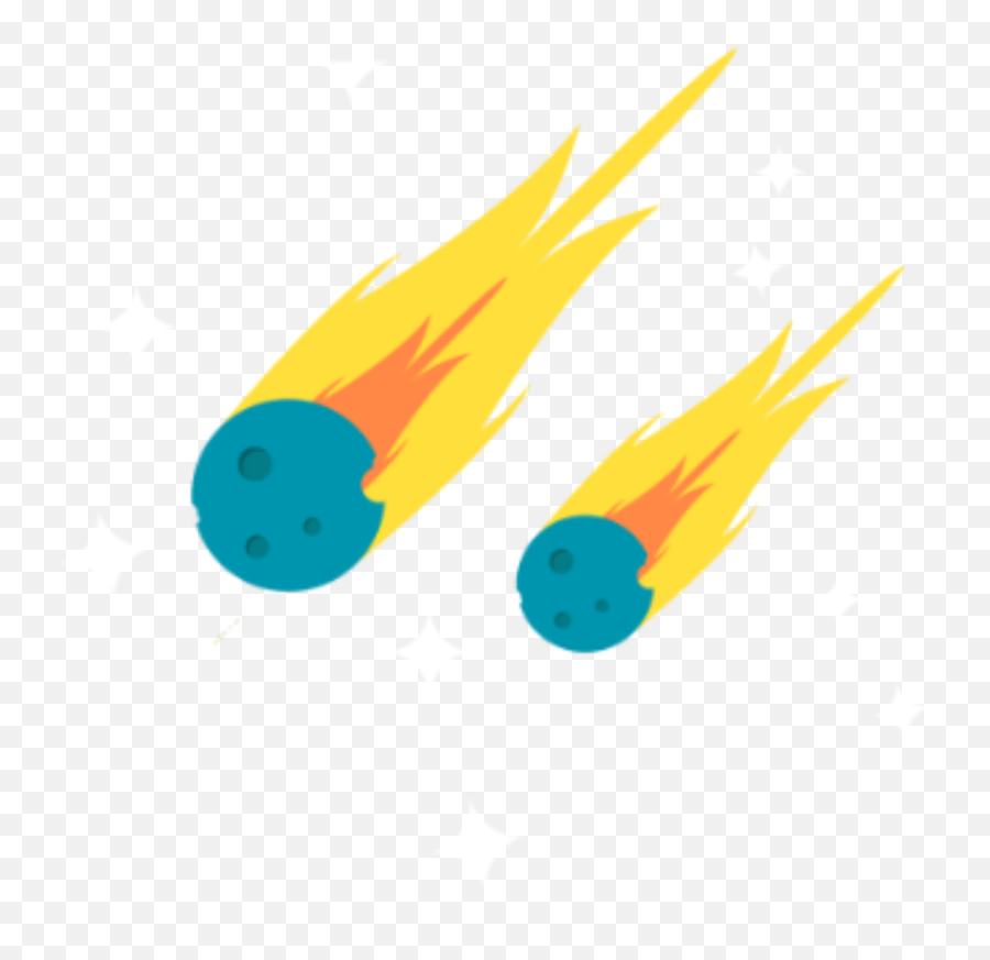 Comet Space Sky Asteroid Sticker - Vertical Emoji,Asteroid Emoji