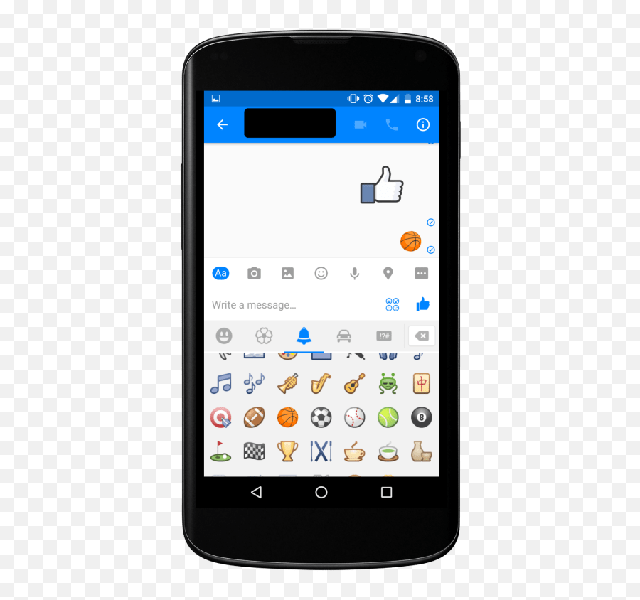 How To Play Basketball In Facebook Messenger Readoo India Emoji,8-ball Emoji Image