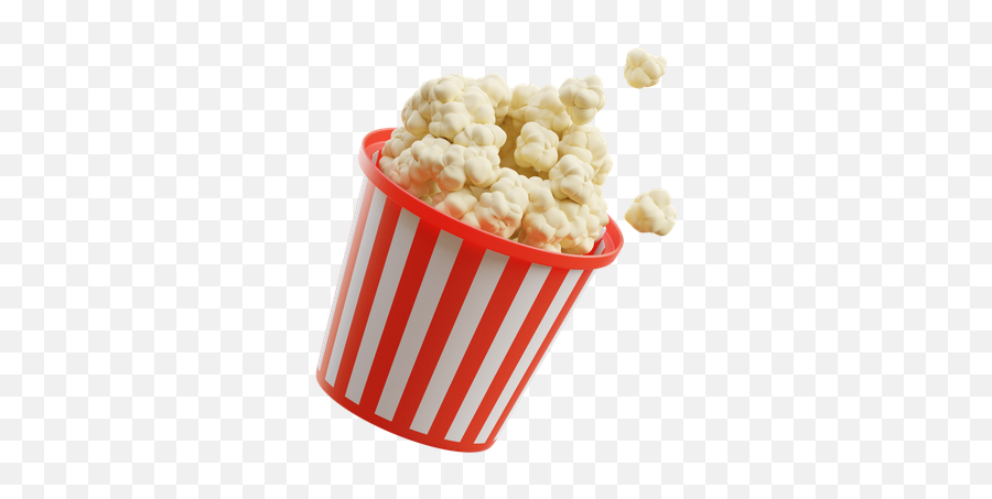 Premium Popcorn Bowl 3d Illustration Download In Png Obj Or Emoji,Popcorn Bucket Emoji