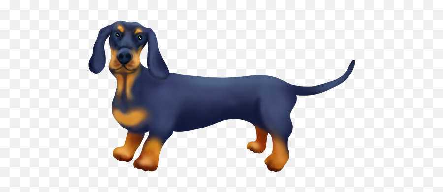 Dachshund Emoji - Animal Figure,Weenie Dog Emoji