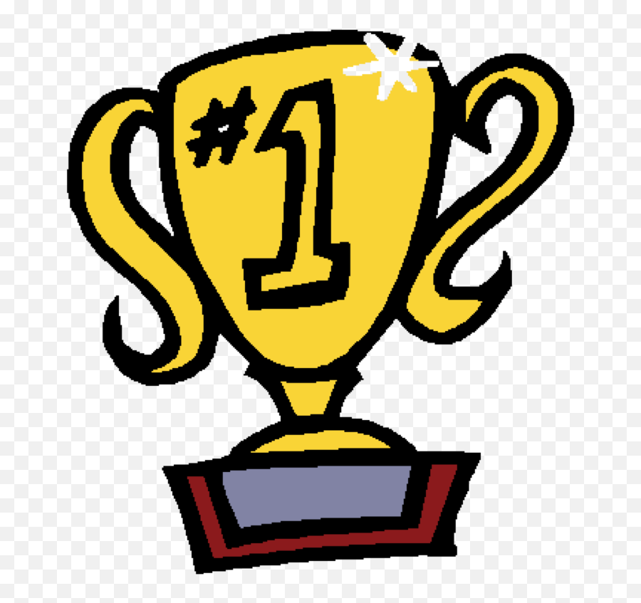 Transparent Gossip Clipart - 1st Place Trophy Clipart Emoji,Emoji Number 1 Trophy