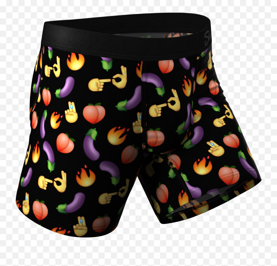 The Emoji Orgy Emoji Ball Hammock Pouch Underwear - Gym Shorts,Xrated Emojis