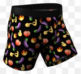 The Emoji Orgy Emoji Ball Hammock Pouch Underwear - Gym Shorts,Xrated Emojis