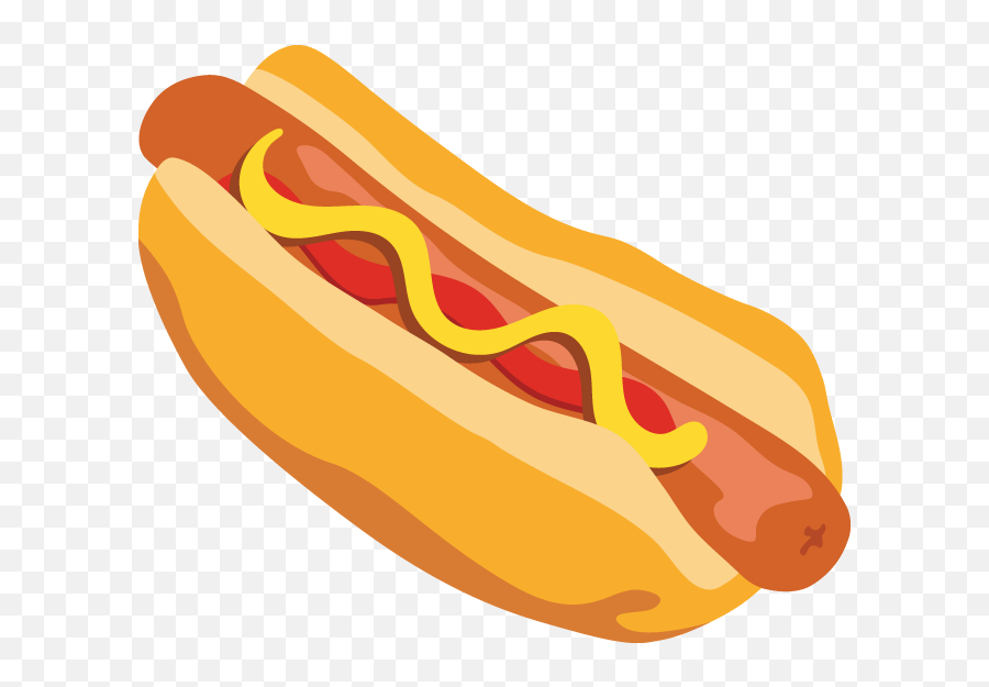 Hotdog Clipart Bratwurst Hotdog - Cartoon Hot Dog Png Emoji,Hotdog Emoji