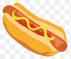 Hotdog Clipart Bratwurst Hotdog - Cartoon Hot Dog Png Emoji,Hotdog Emoji