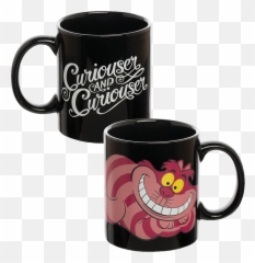 Alice In Wonderland - Cheshire Cat Heat Changing Ceramic Mug Flintstones Coffee Mug Emoji,Heat Emoticon