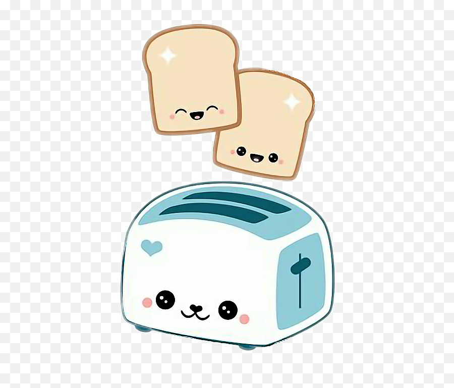 Sticker Cute Toaster Bread - Toaster Emoji,Toaster Emoji
