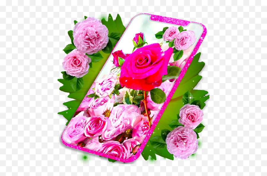 Pink Rose Live Wallpaper Parallax 4k - Rose 3d Emoji,Afghan Flag Emoji