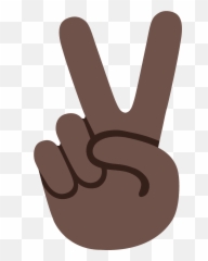 Victory Hand Emoji Clipart - Peace Sign Emoji Png,The Peace Sign Emoji