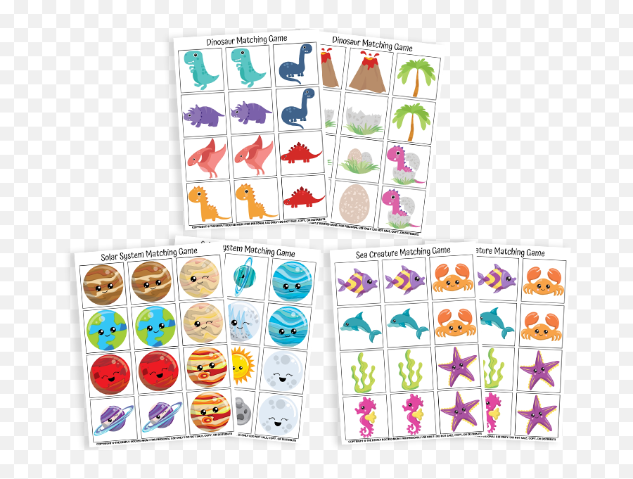 Free Printable Sets Emoji,Preschool Emotions Matching Game