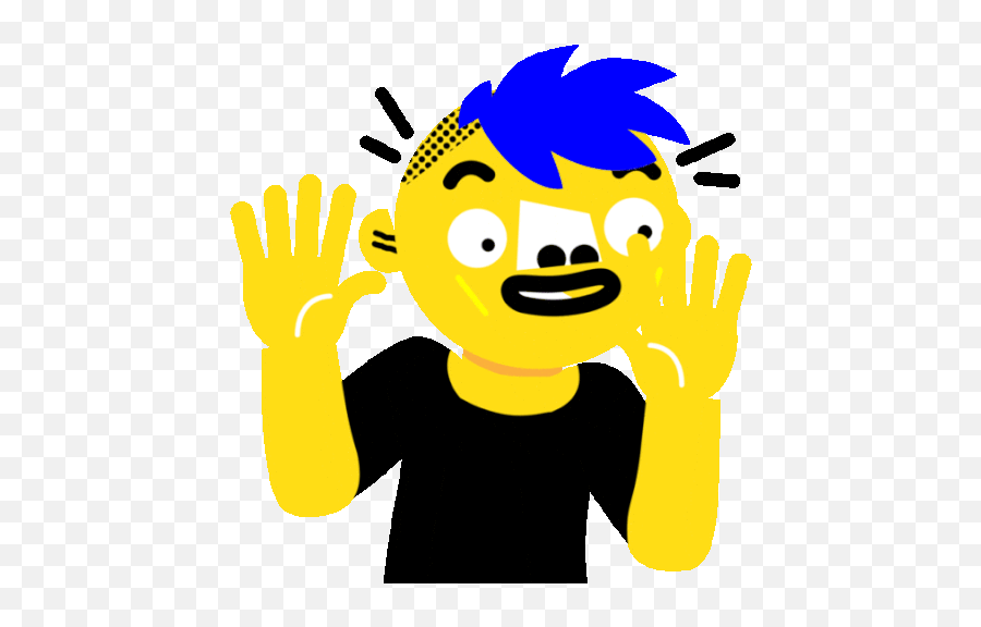Raising Arms In Delight Gif - Happy Emoji,Confused Arms Emoticon