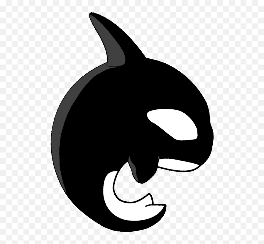 Cartoon Killer Whale Drawing Silhouette - Gambar Animasi Paus Pembunuh Emoji,Hairless Beaver Emoticon