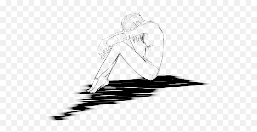 Depression Png Emoji,Sadness Emotion Sketch