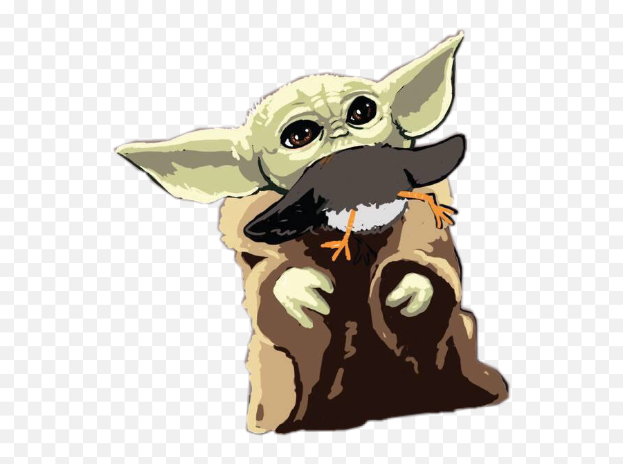 Babyyoda Porg Sticker - Yoda Emoji,Porg Emoji