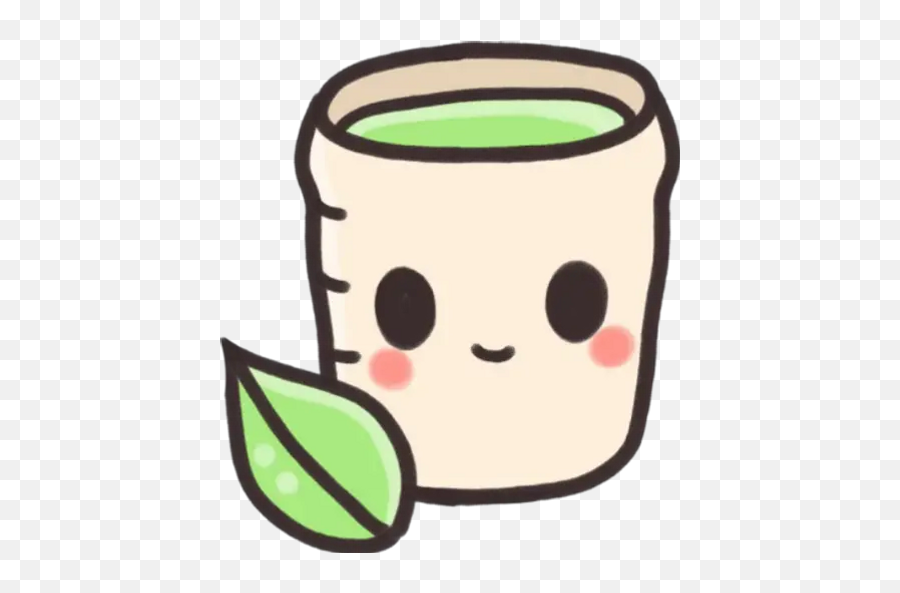 Sticker Maker - Cositas Kawaiiby Yessy Transparent Green Tea Cute Emoji,Kwaii Emoticons