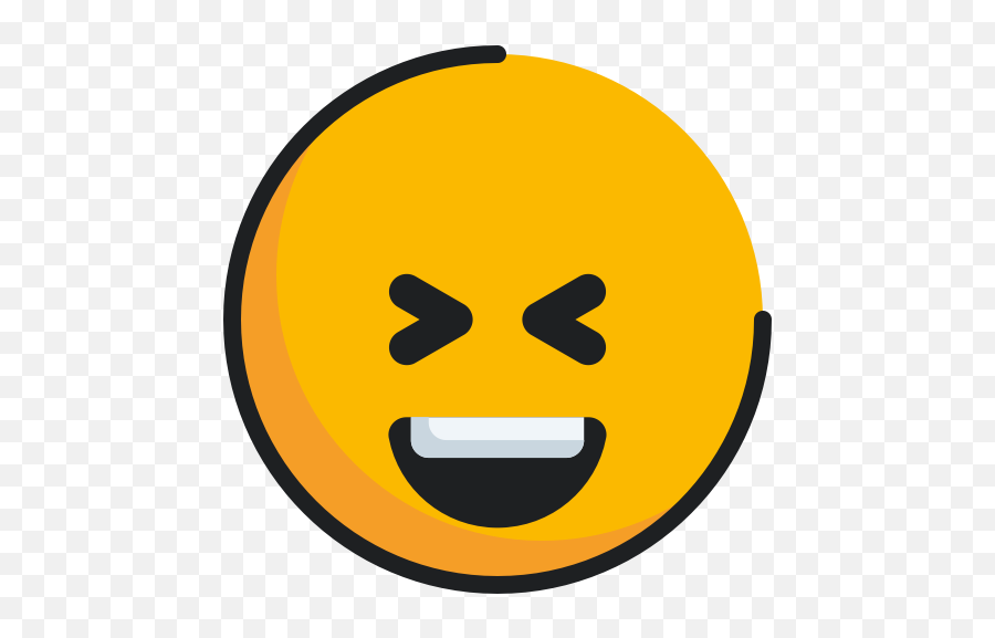 Emoji Emoticon Face Grinning - Happy,Squint Emoji