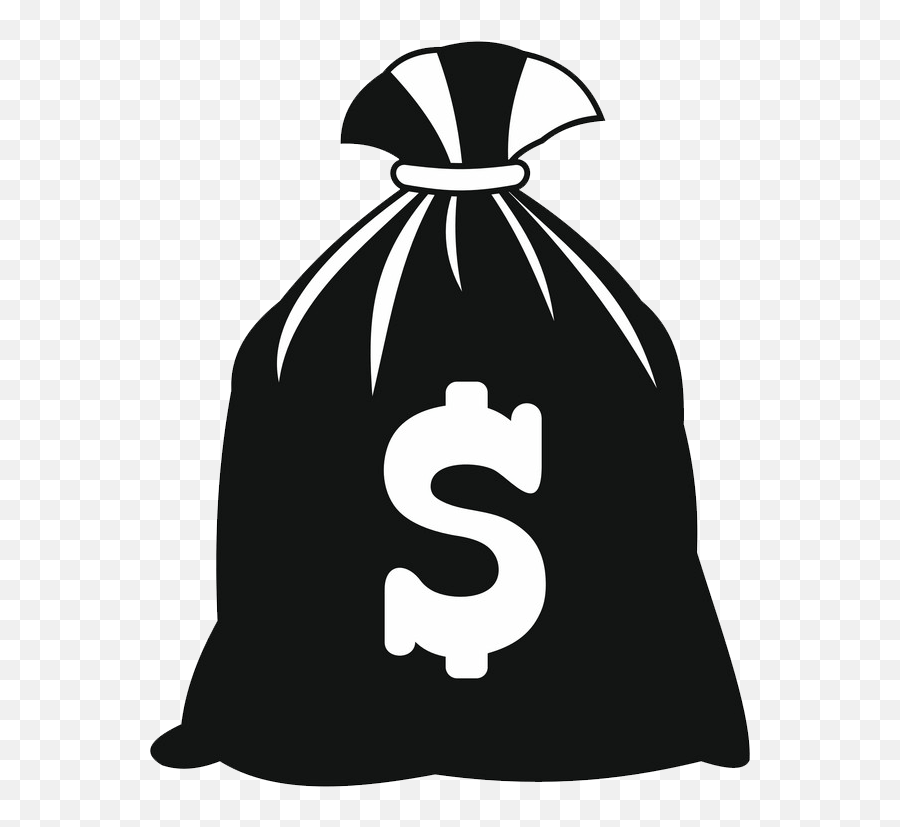 Money Bag Clipart Transparent 3 - Clipart World Dollar Sign Money Bag Emoji,Money Bag Emojis Images Black And White