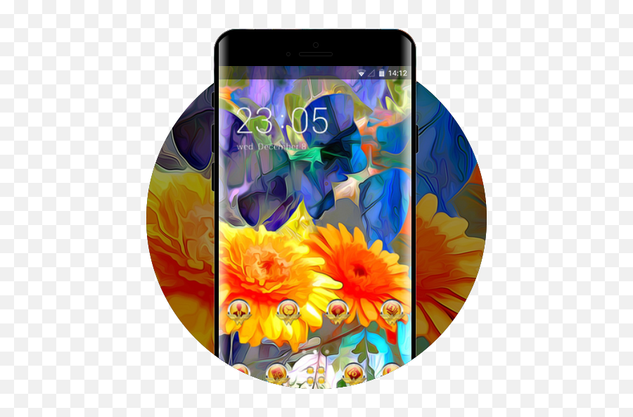 Theme For Note 5a Graffiti Flower Wallpaper Apk Télécharger - Smartphone Emoji,V4 Flower Emoji