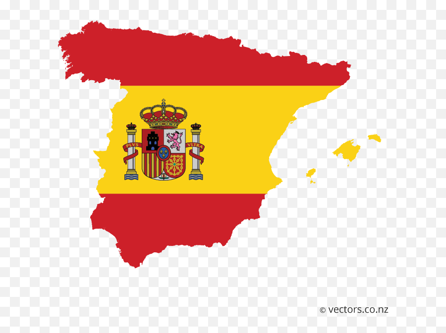 Flag Vector Map Of Spain Map Of Spain Flag Vector Map Vector - Vector Spain Map Png Emoji,Portuguese Flag Emoji