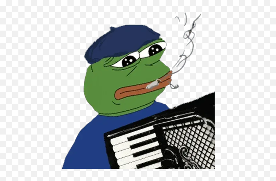 Pepe Sticker Pack Emoji,Emotions Of The Accordion