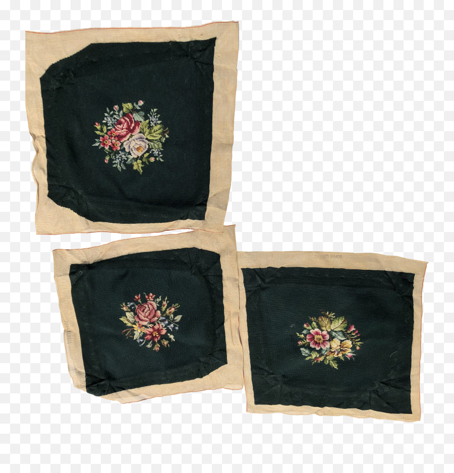 Vintage Victorian Style Embroidered Pillow Cover Home Emoji,Incense Burner Emoji