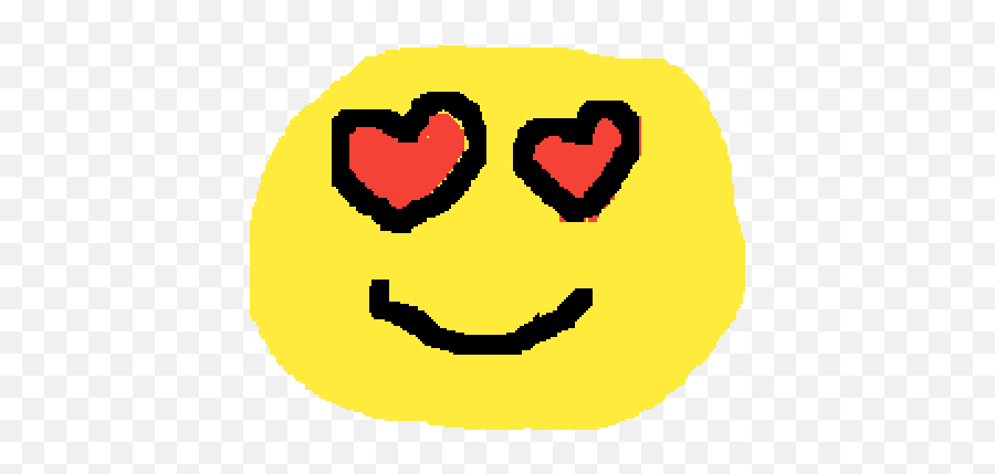 Pixilart - Heart Eye Emoji By Neonstrawberry,Heart Eye Emoji Png Transparent