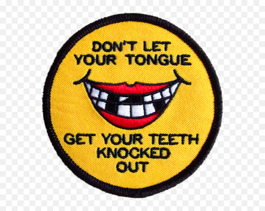 Watch Your Mouth Patch Emoji,Emoticon Patches