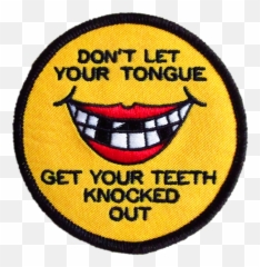 Watch Your Mouth Patch Emoji,Emoticon Patches