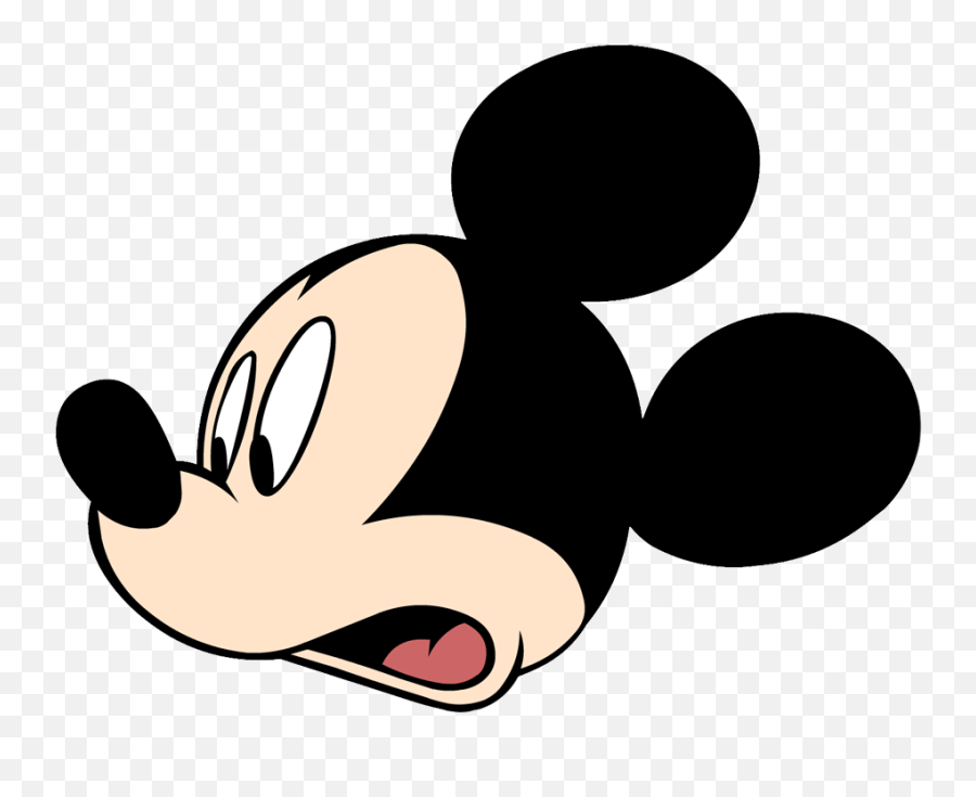 Clipart Ear Micky Mouse - Mickey Mouse Face Transparent Emoji,Mickey Mouse Ears Emoticon Facebook
