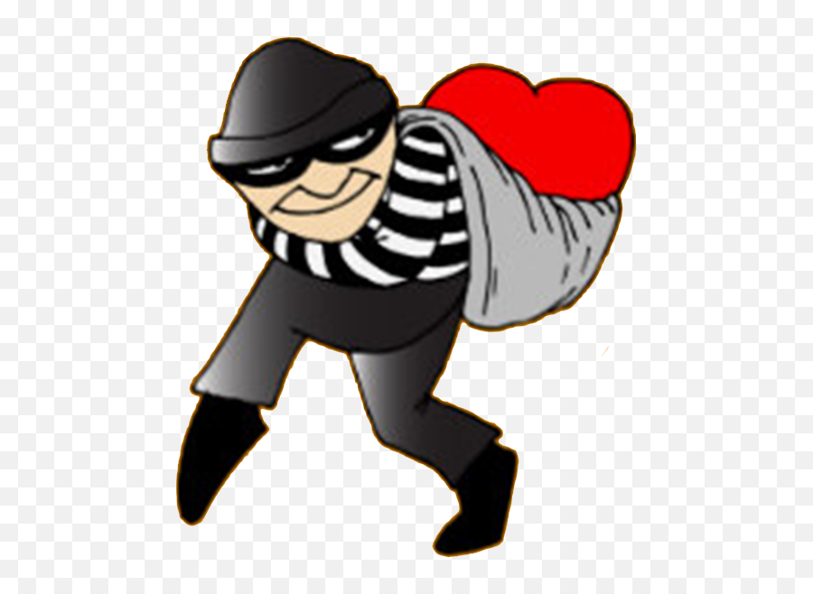 Danses - Heart Robber Clipart Full Size Clipart 1294587 Emoji,Robber Emoji